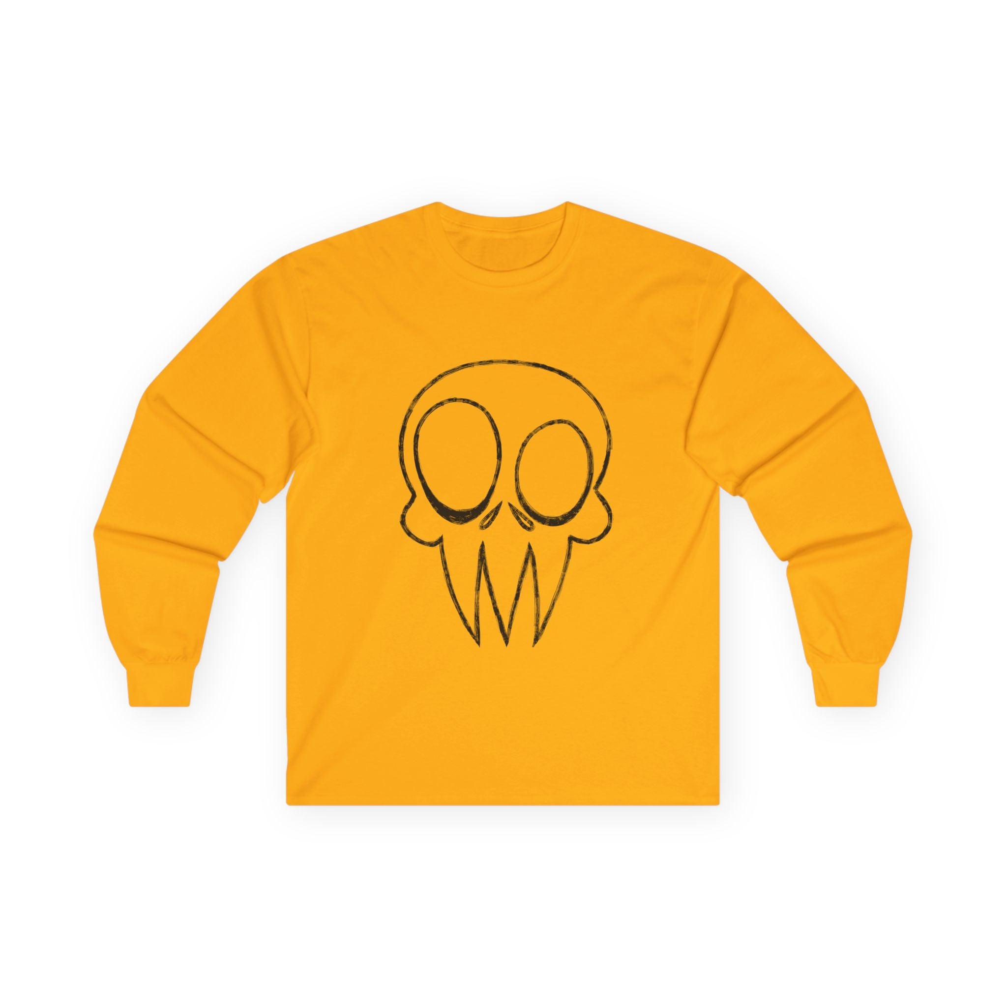 Skull Unisex Long Sleeve Cotton Tee