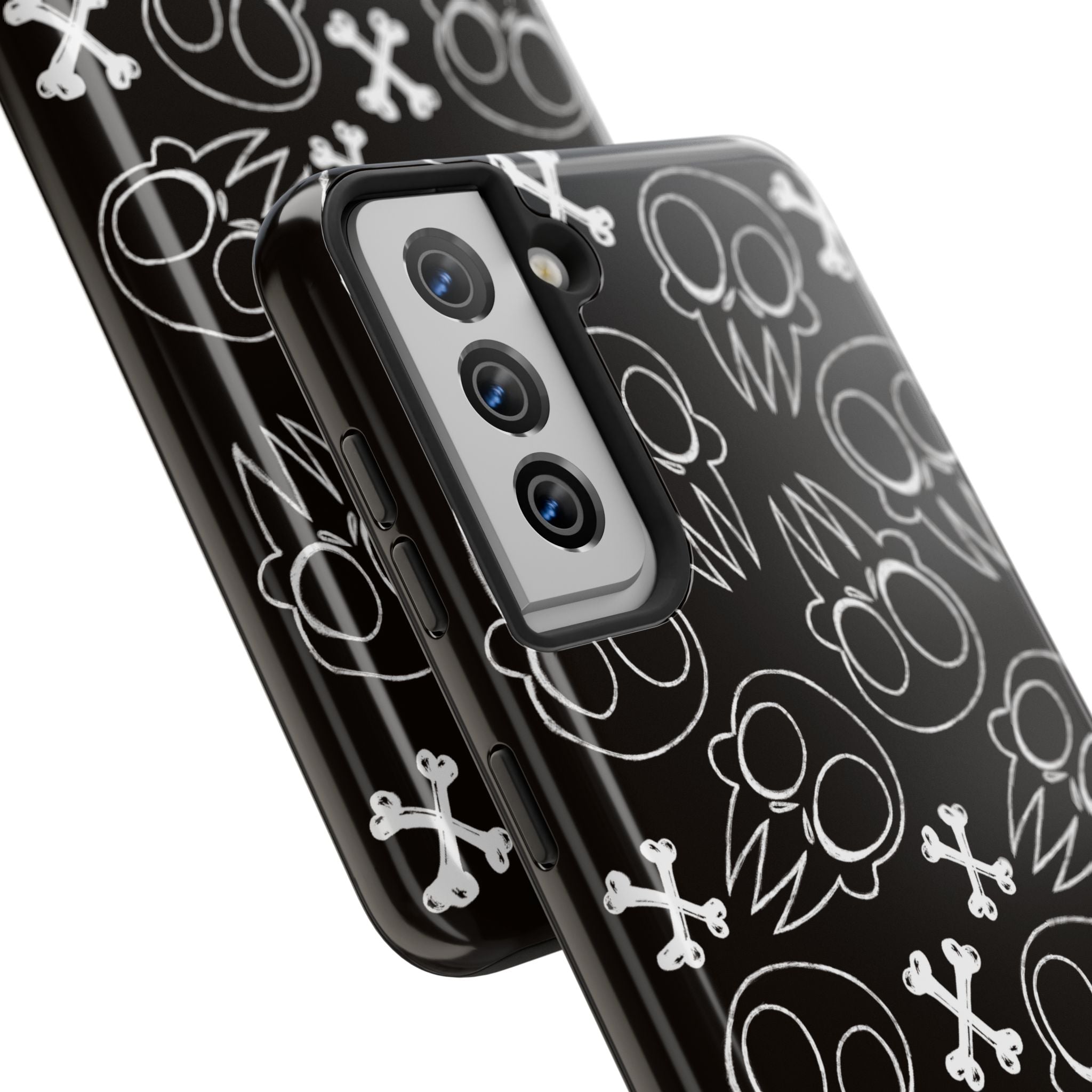 Samsung and iPhone All Over Skull Print Tough Phone Cases | Multiple models