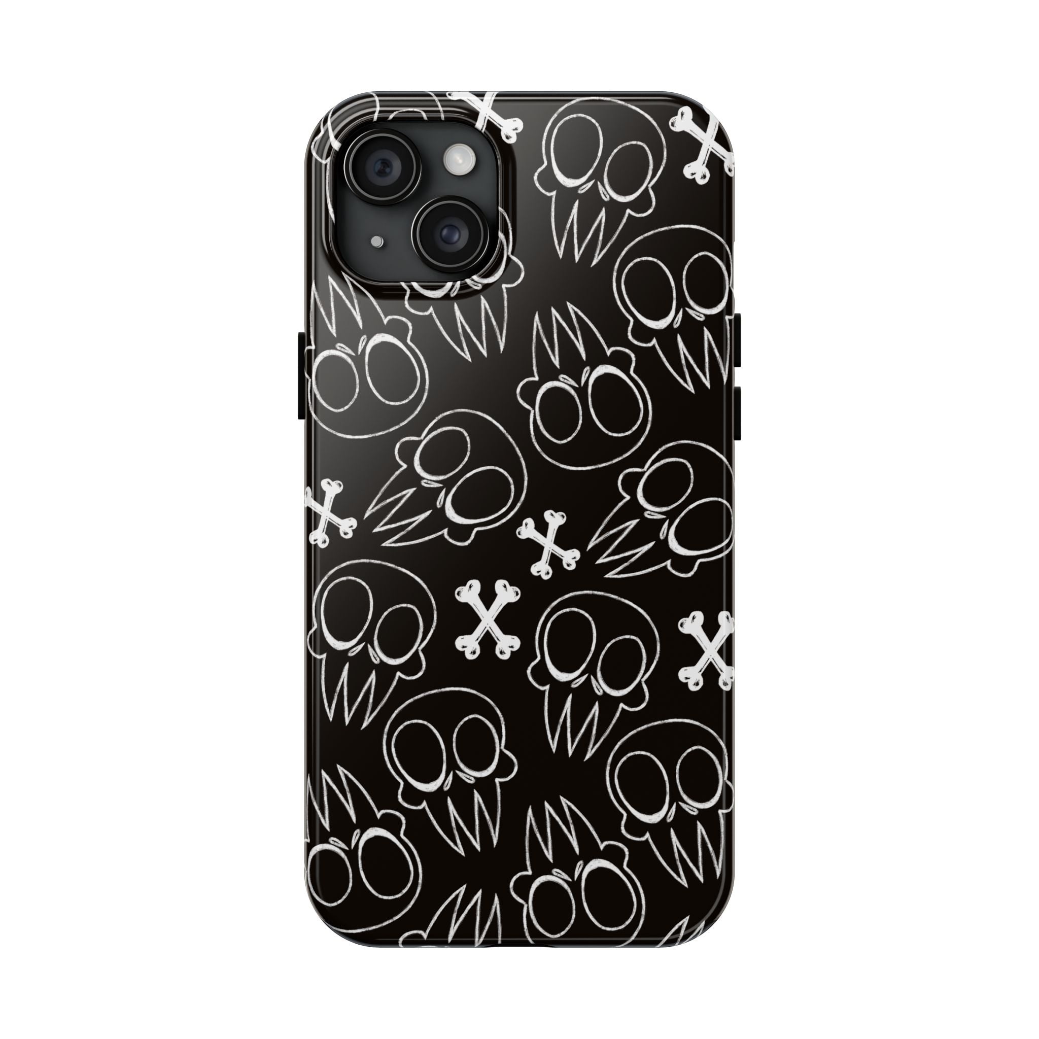 Samsung and iPhone All Over Skull Print Tough Phone Cases | Multiple models