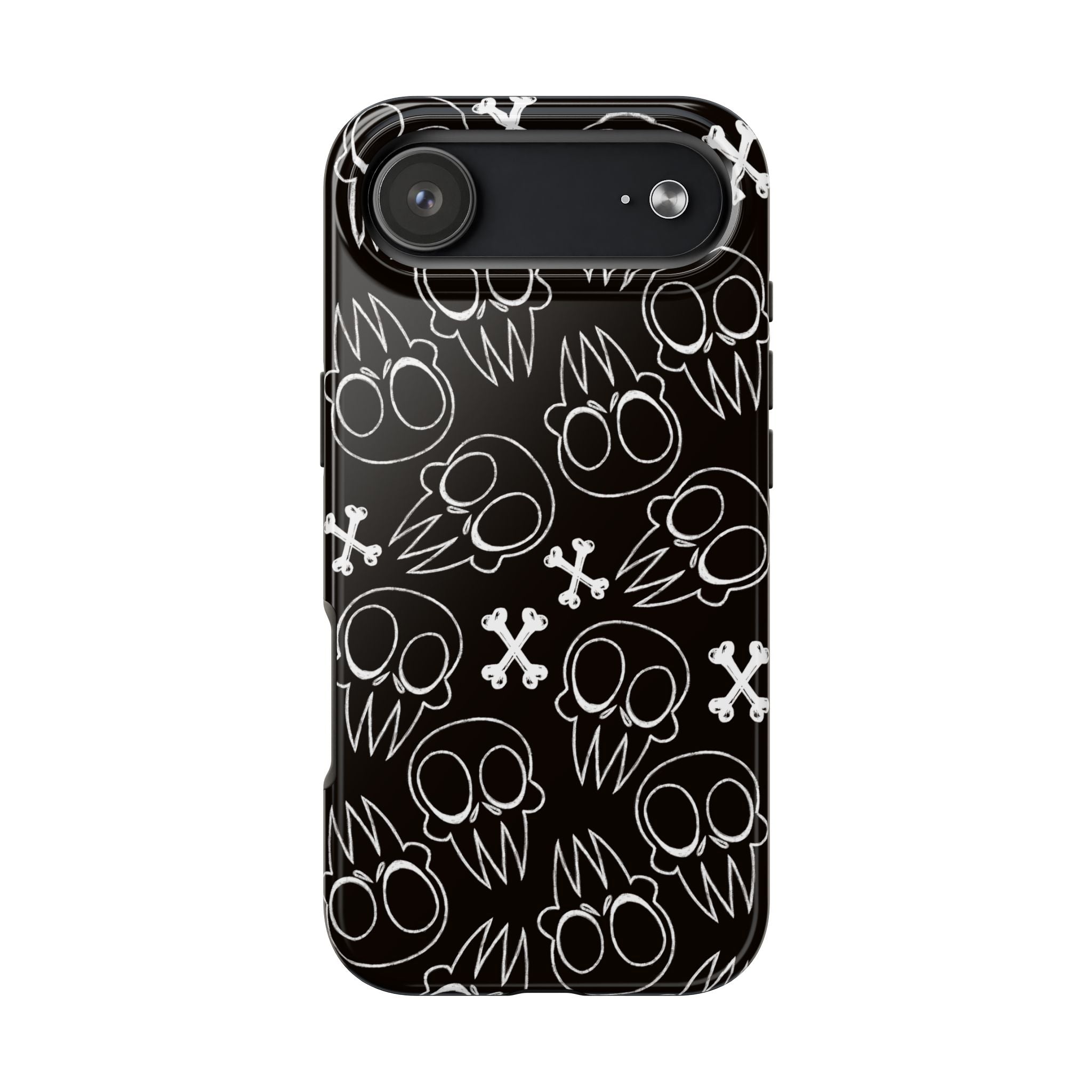 Samsung and iPhone All Over Skull Print Tough Phone Cases | Multiple models