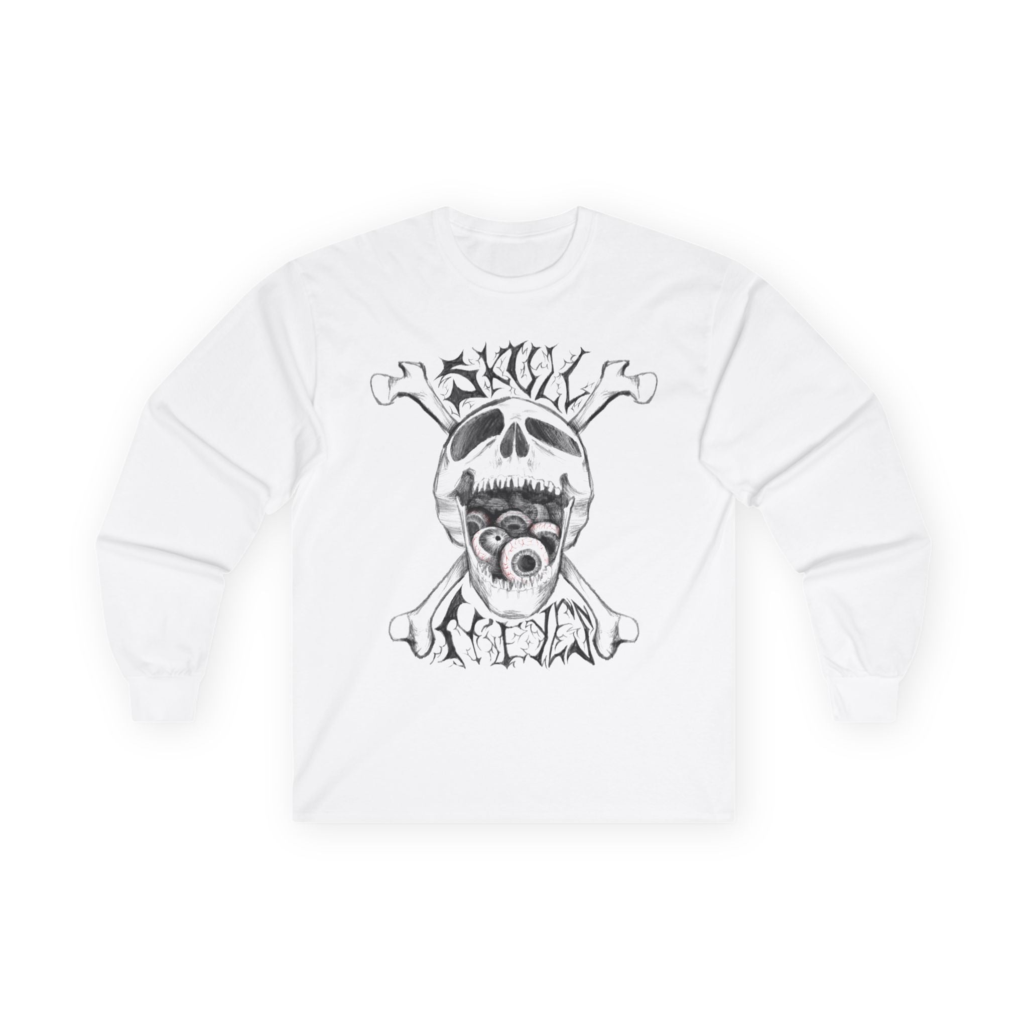 Long Sleeve SKULL N’ EYES Unisex Ultra Cotton Tee