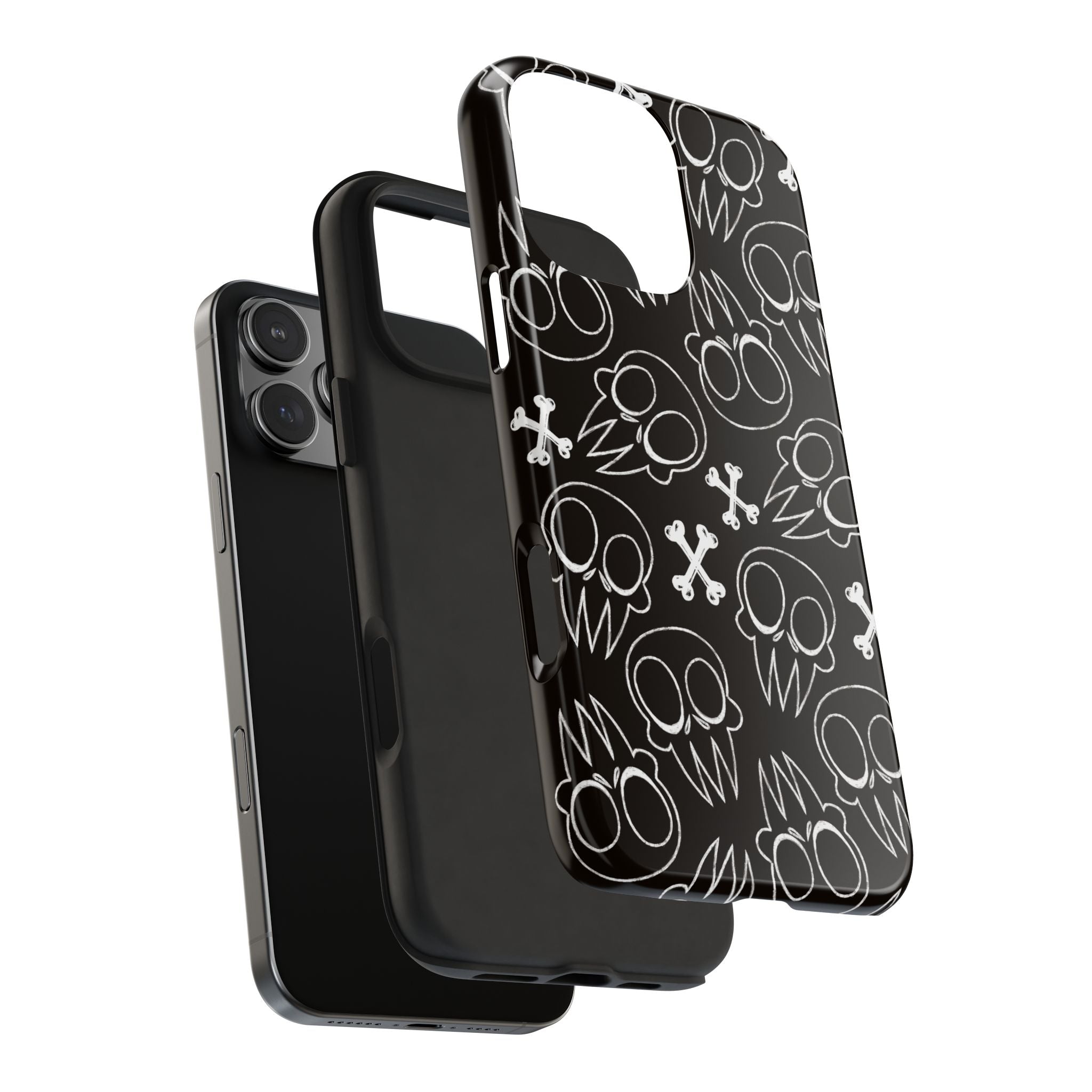 Samsung and iPhone All Over Skull Print Tough Phone Cases | Multiple models