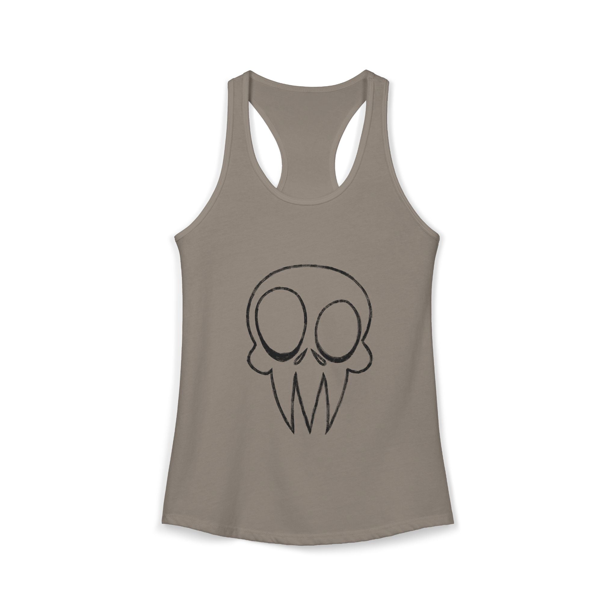 Skull Graphic Women's Ideal Racerback Tank Multiple Colors