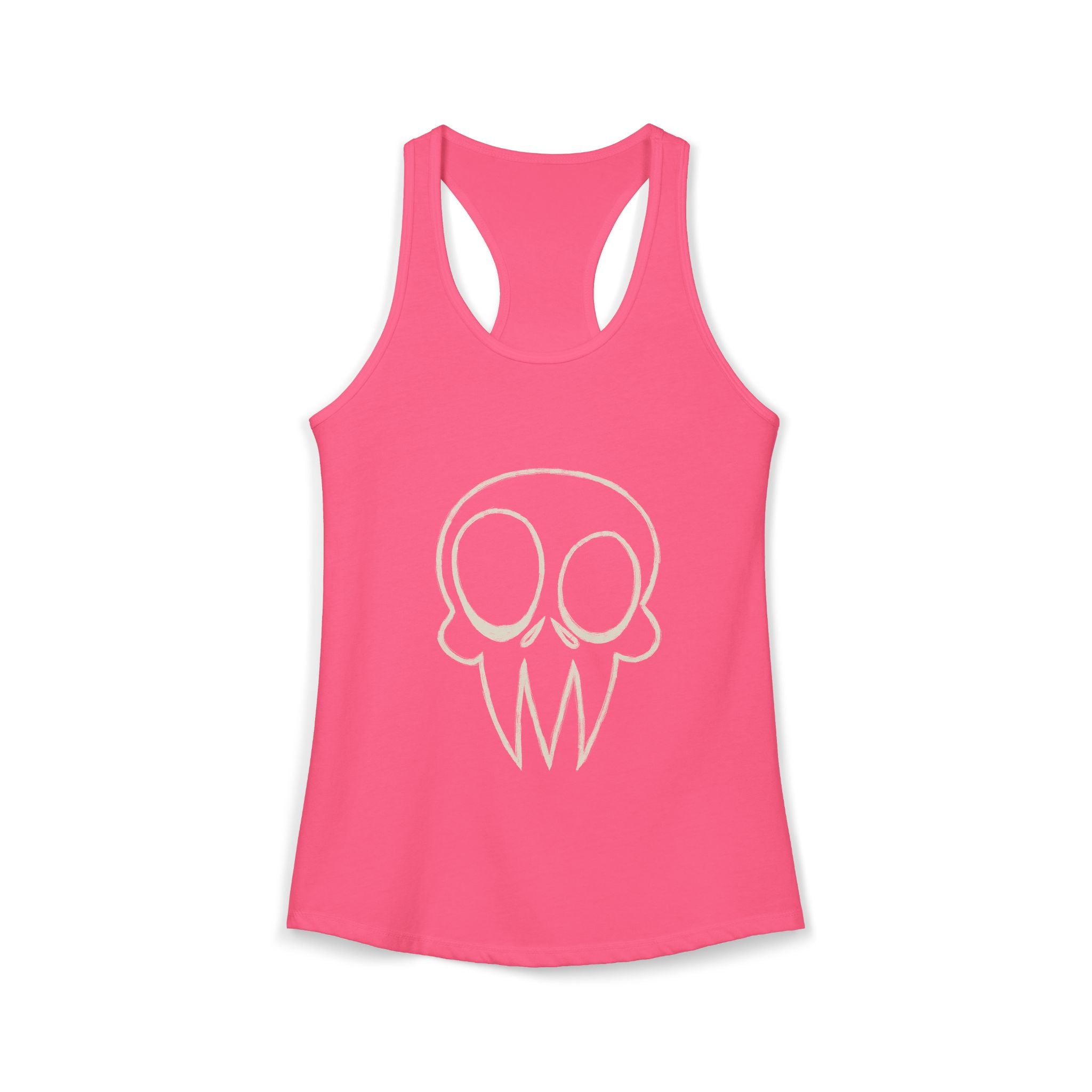 Skull Graphic Women's Ideal Racerback Tank Multiple Colors