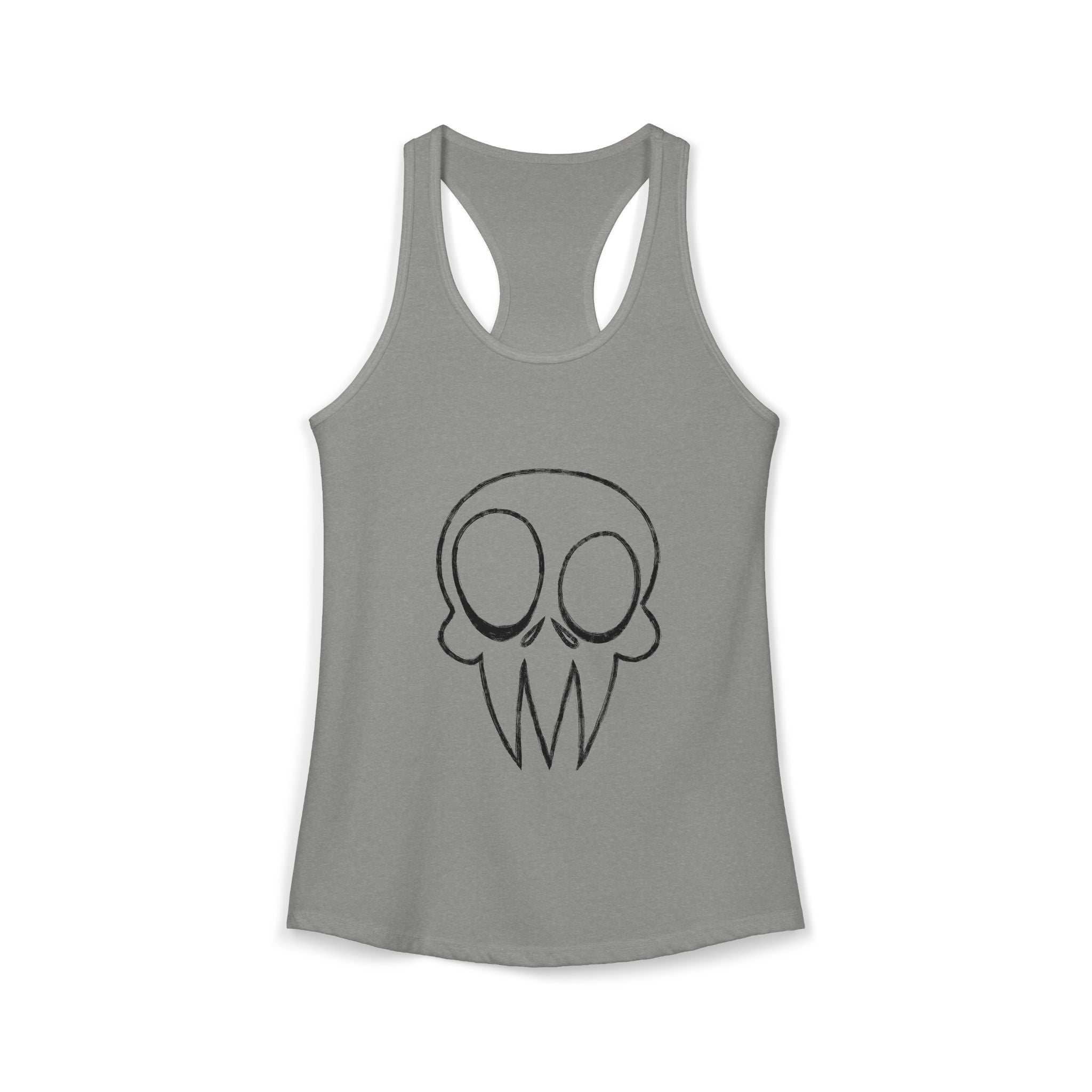 Skull Graphic Women's Ideal Racerback Tank Multiple Colors