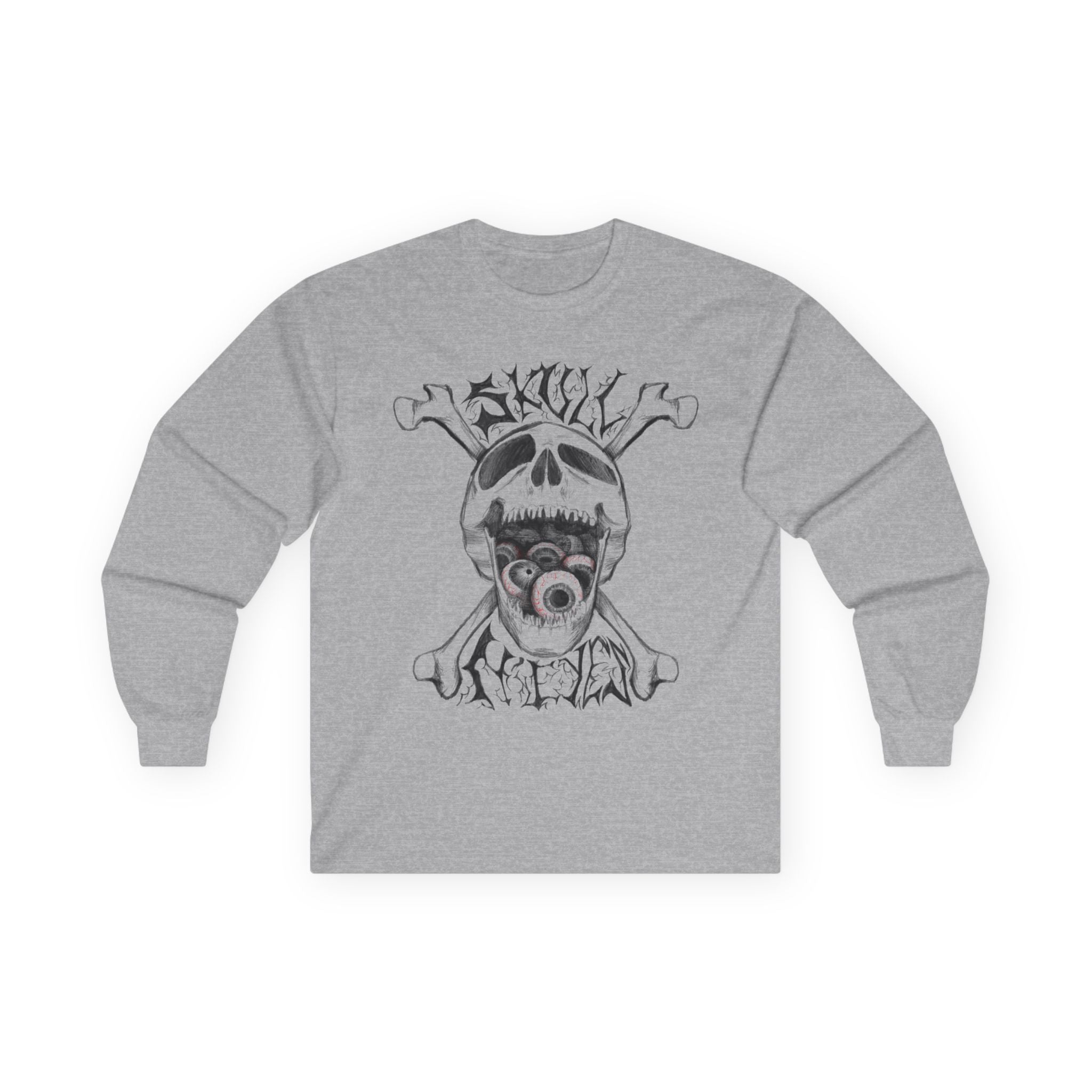 Long Sleeve SKULL N’ EYES Unisex Ultra Cotton Tee