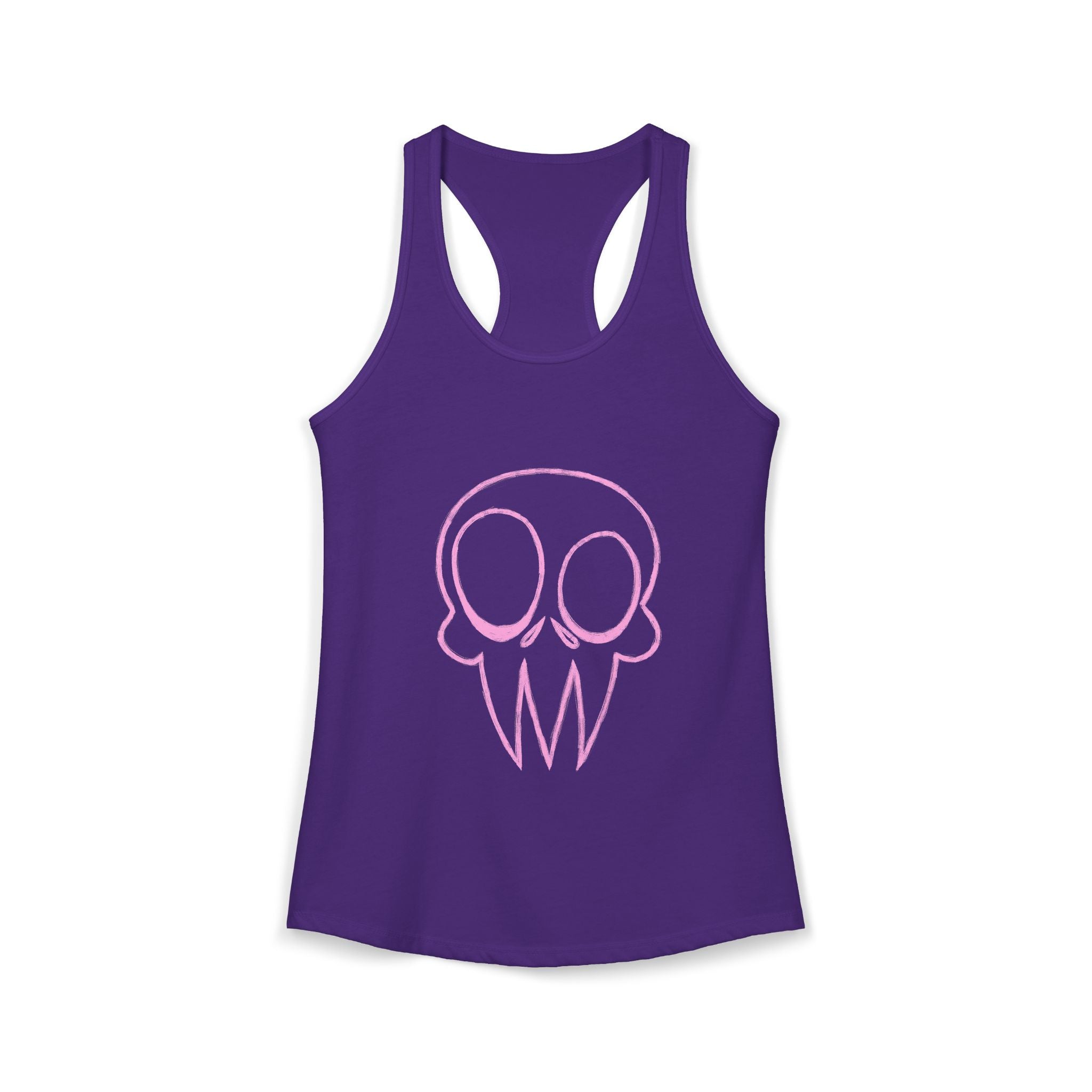 Skull Graphic Women's Ideal Racerback Tank Multiple Colors