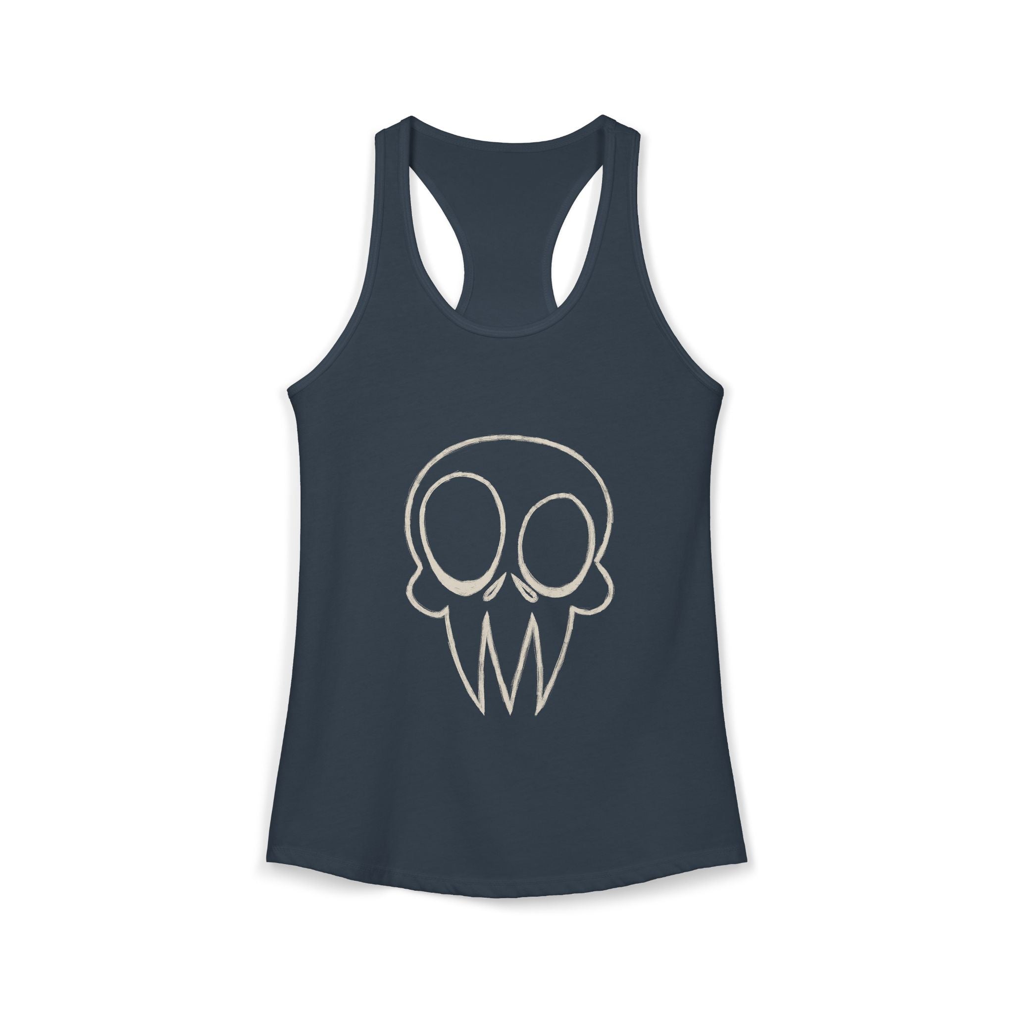 Skull Graphic Women's Ideal Racerback Tank Multiple Colors