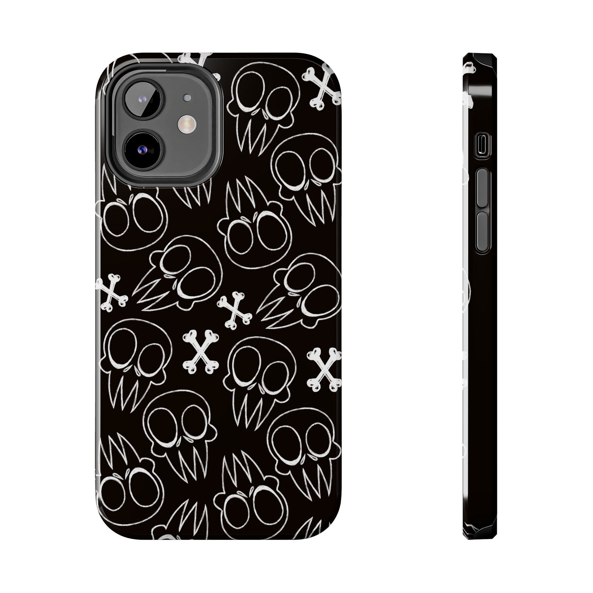 Samsung and iPhone All Over Skull Print Tough Phone Cases | Multiple models
