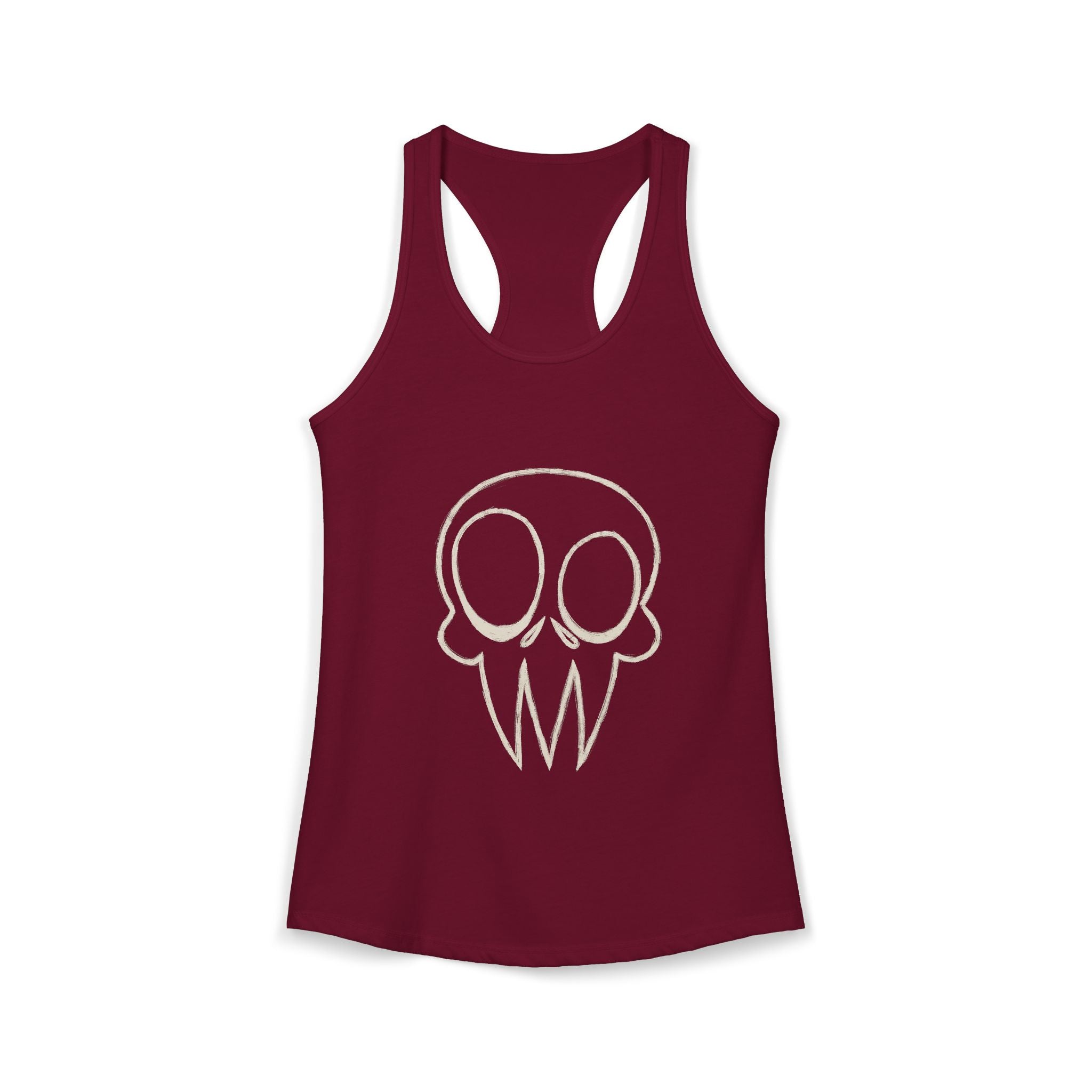 Skull Graphic Women's Ideal Racerback Tank Multiple Colors