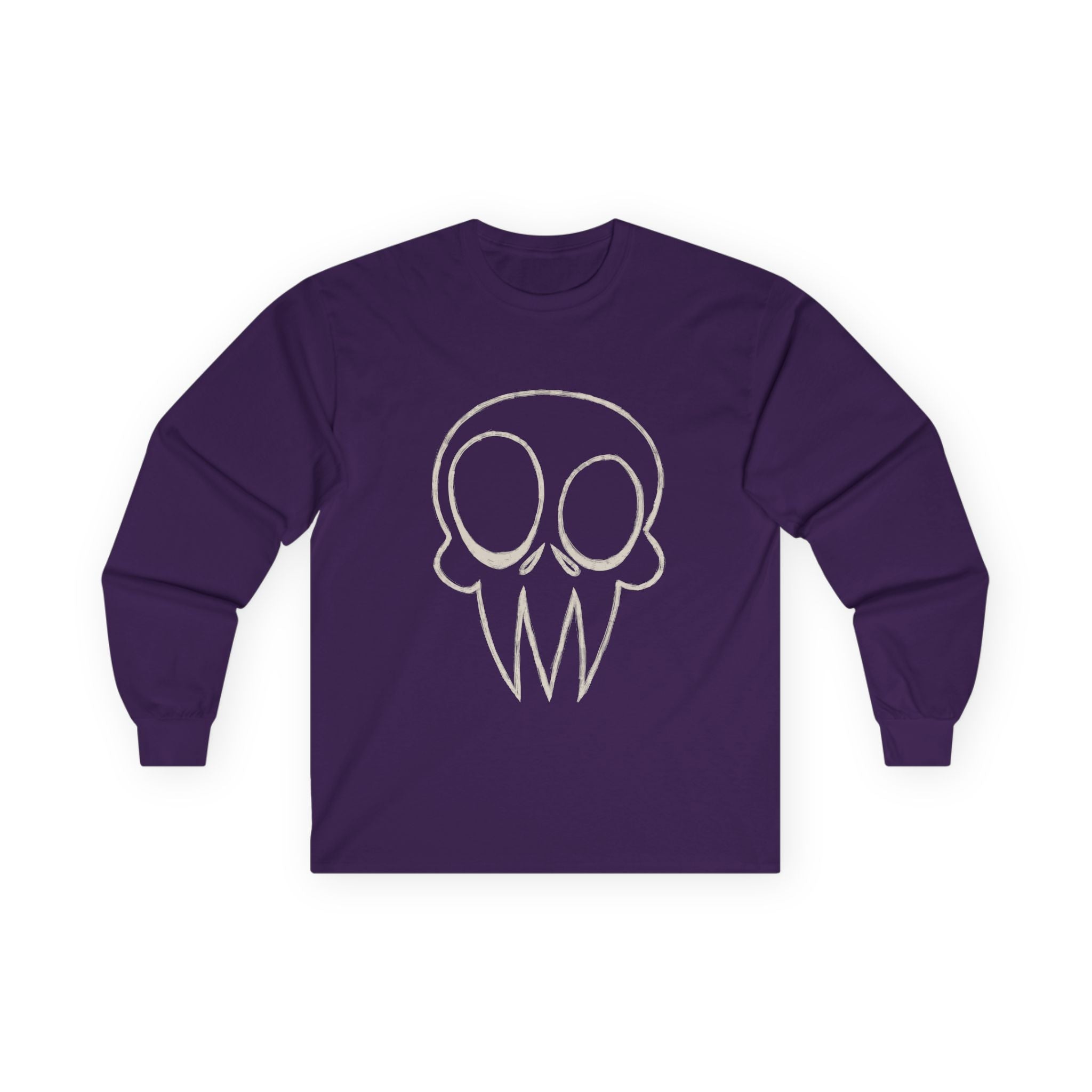 Skull Unisex Long Sleeve Cotton Tee