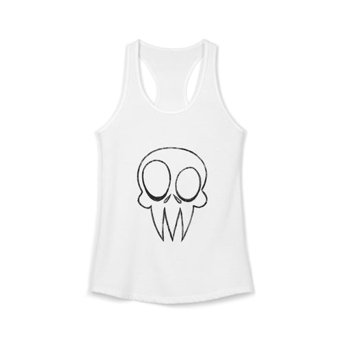 Skull Graphic Women's Ideal Racerback Tank Multiple Colors