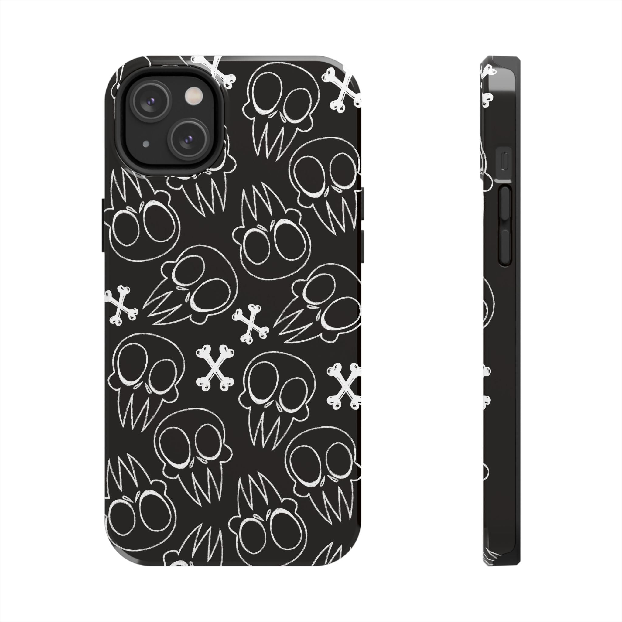 Samsung and iPhone All Over Skull Print Tough Phone Cases | Multiple models