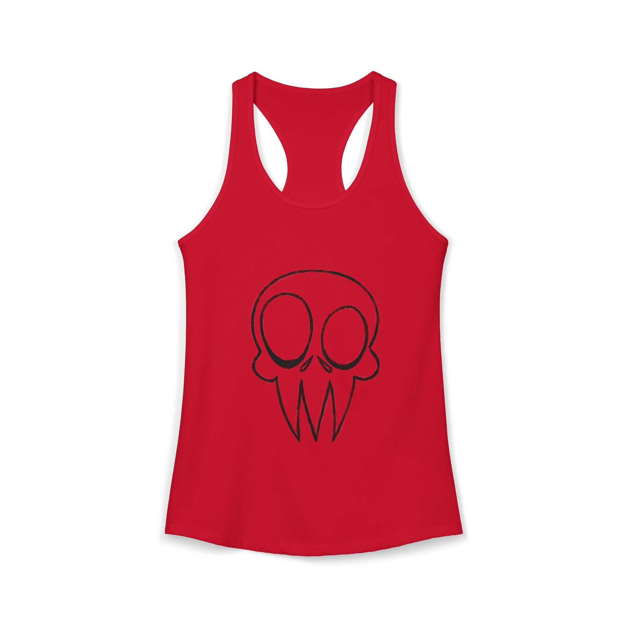 Skull Graphic Women's Ideal Racerback Tank Multiple Colors