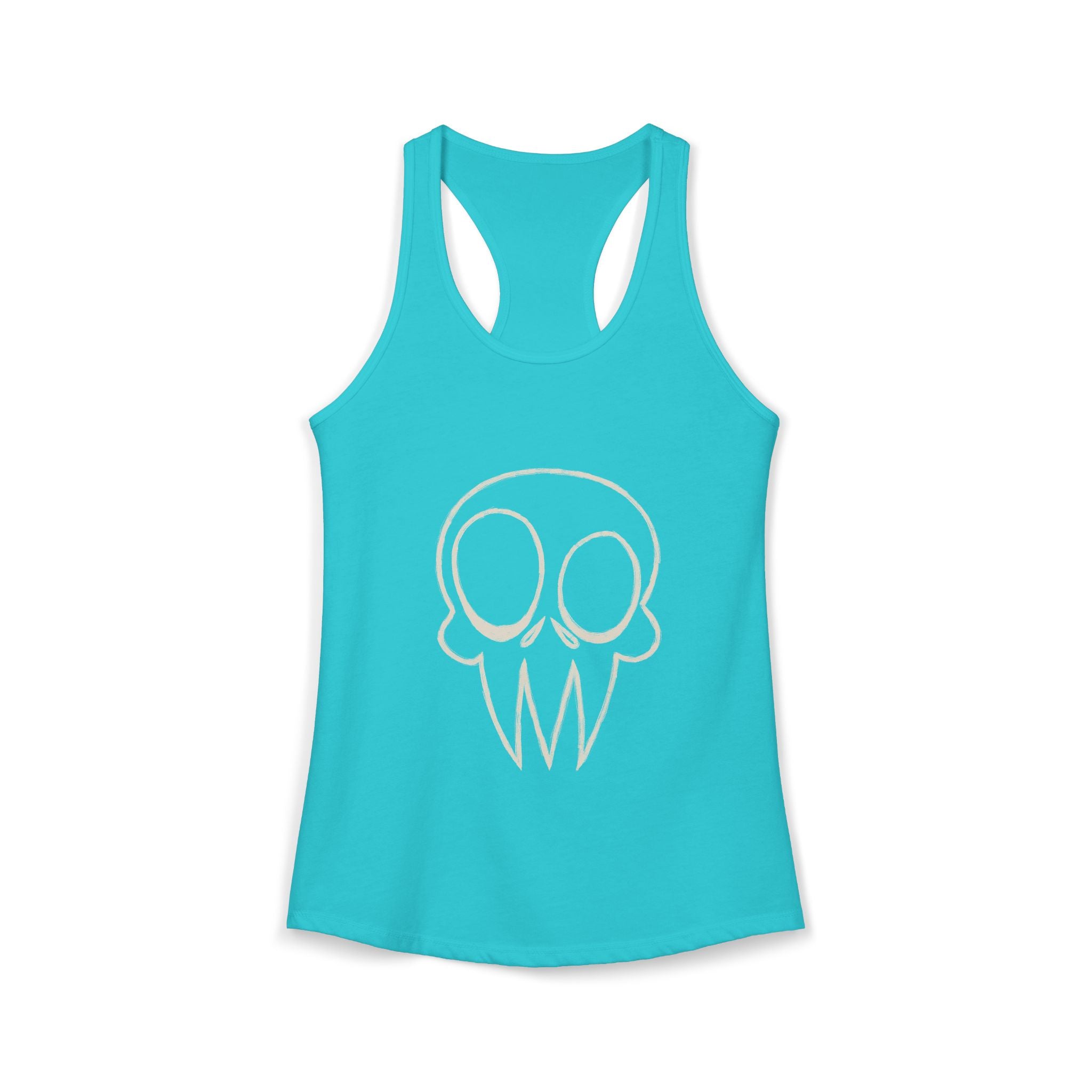 Skull Graphic Women's Ideal Racerback Tank Multiple Colors