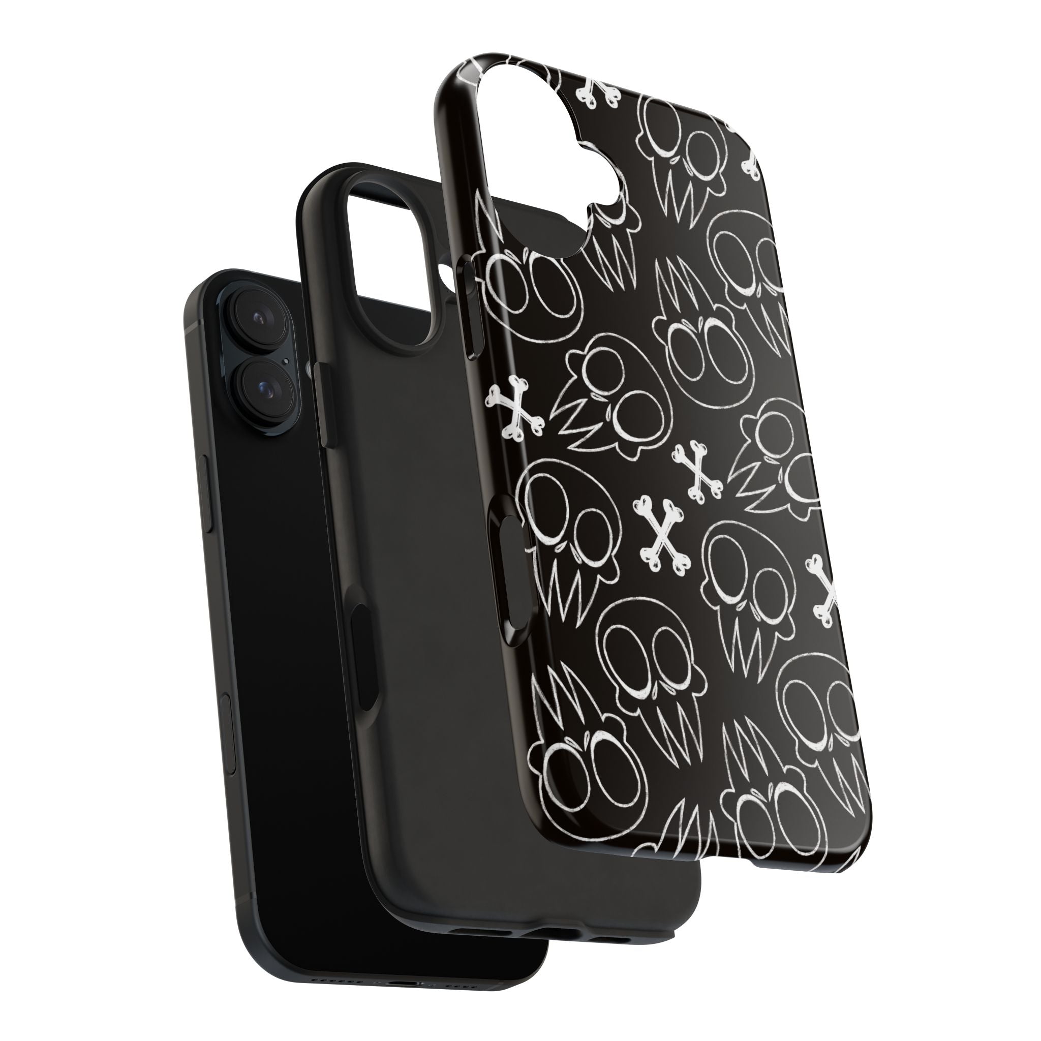 Samsung and iPhone All Over Skull Print Tough Phone Cases | Multiple models