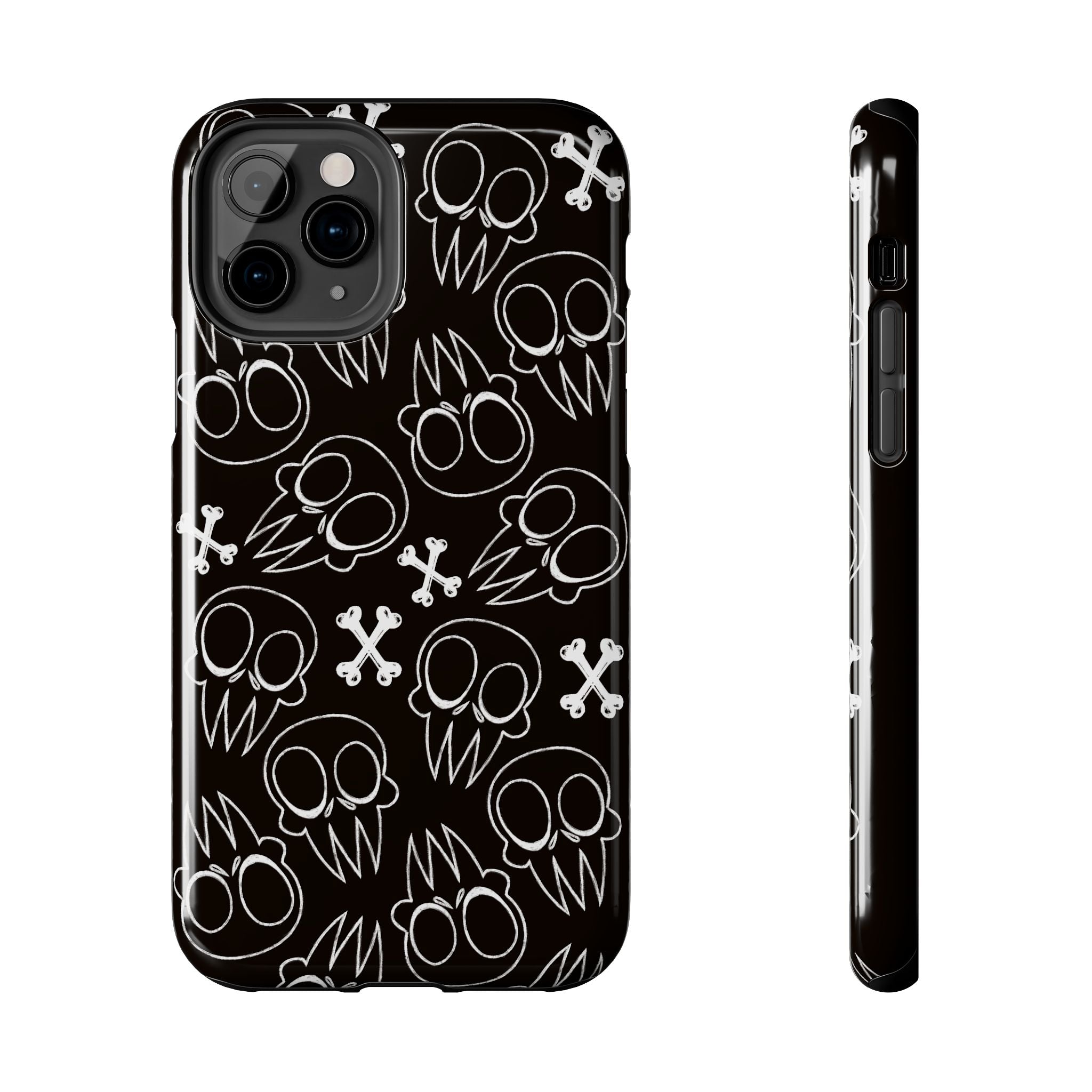 Samsung and iPhone All Over Skull Print Tough Phone Cases | Multiple models