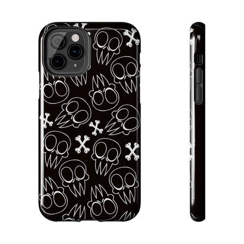 Samsung and iPhone All Over Skull Print Tough Phone Cases | Multiple models