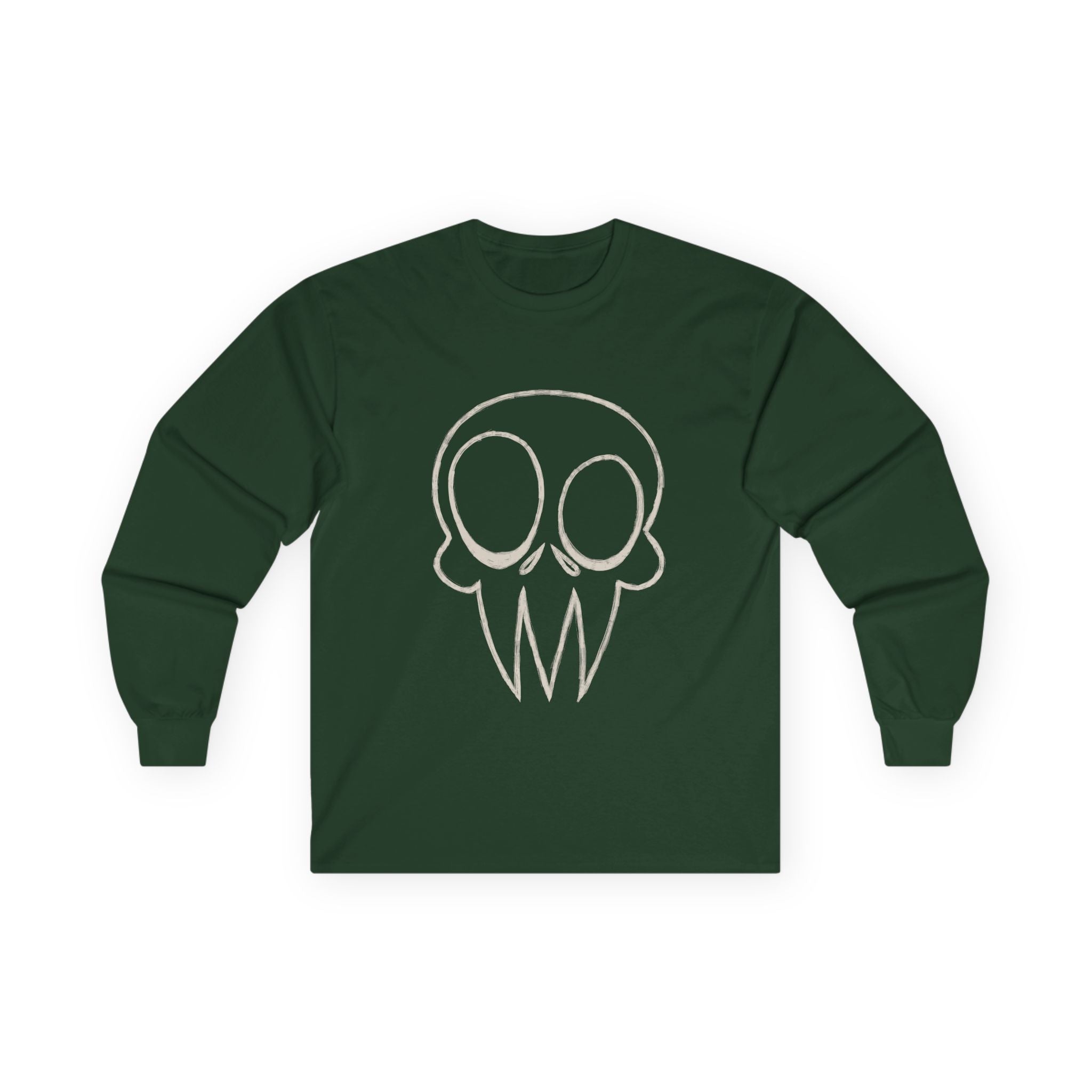 Skull Unisex Long Sleeve Cotton Tee