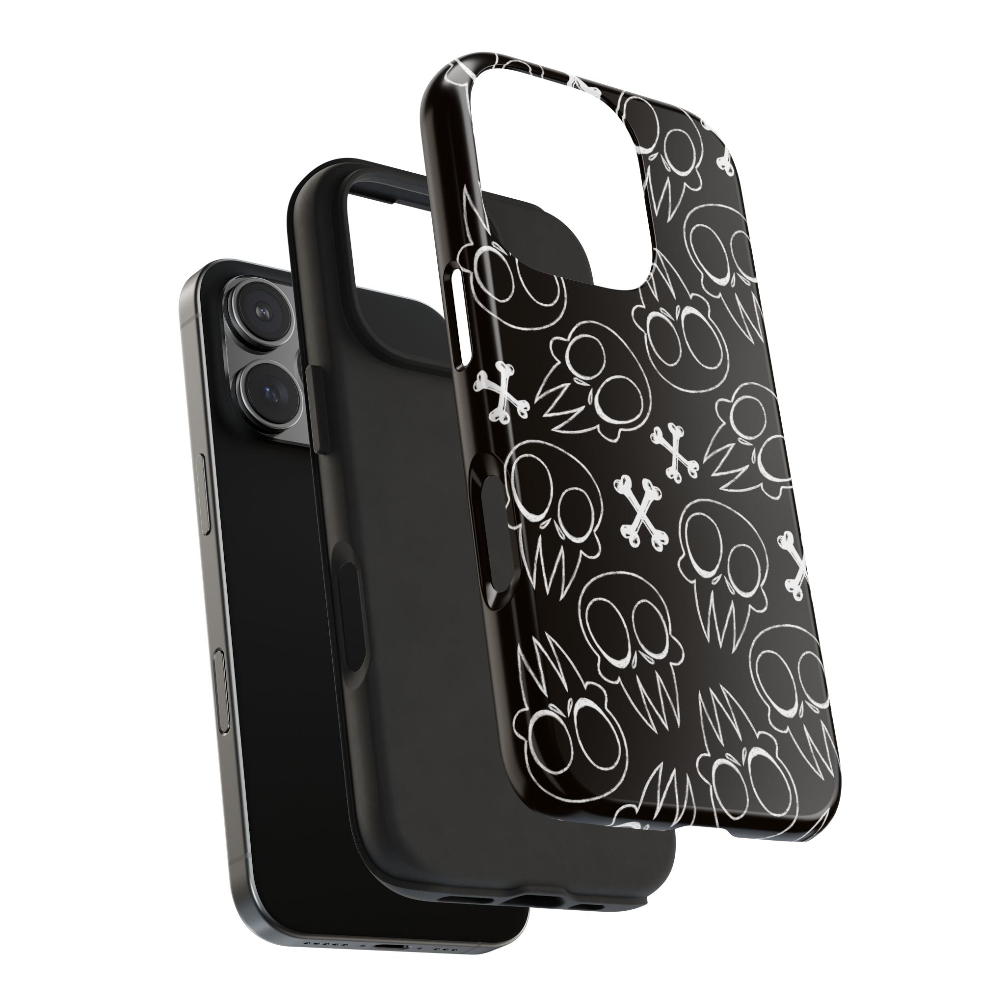 Samsung and iPhone All Over Skull Print Tough Phone Cases | Multiple models