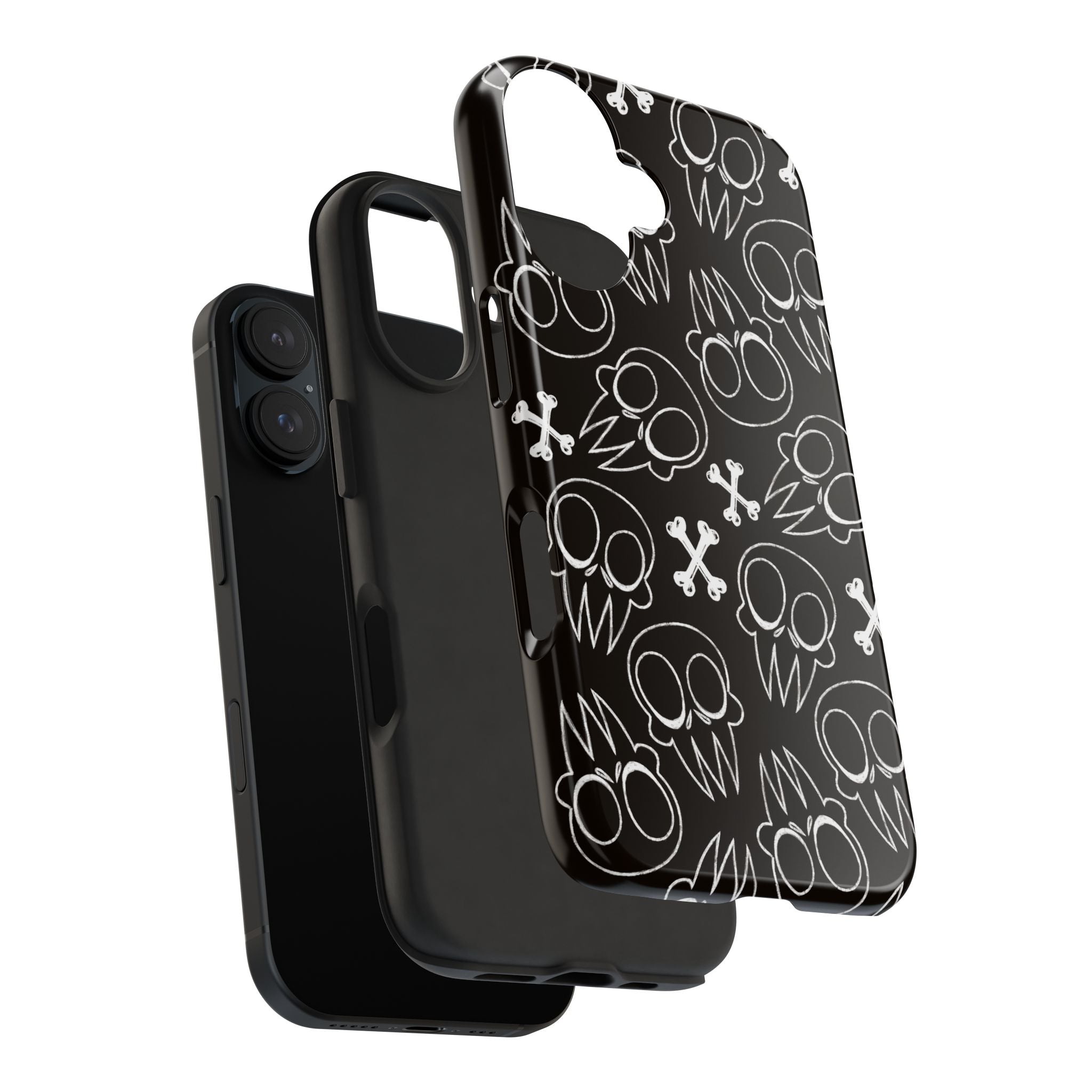 Samsung and iPhone All Over Skull Print Tough Phone Cases | Multiple models