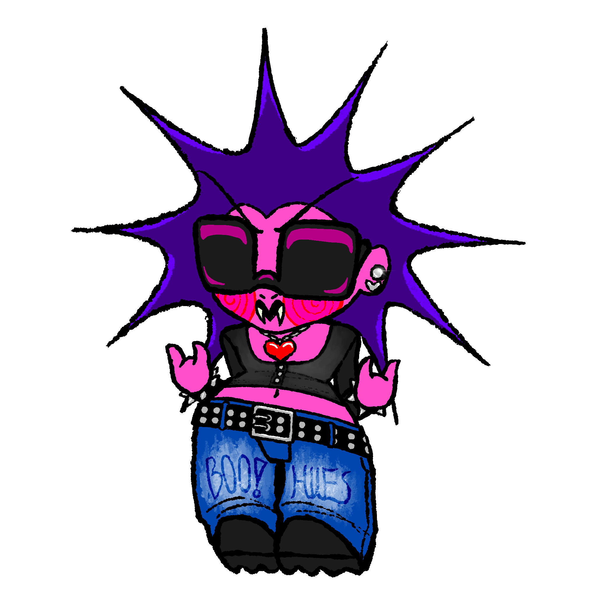 Vampire Sticker 2.5” x 2.5”