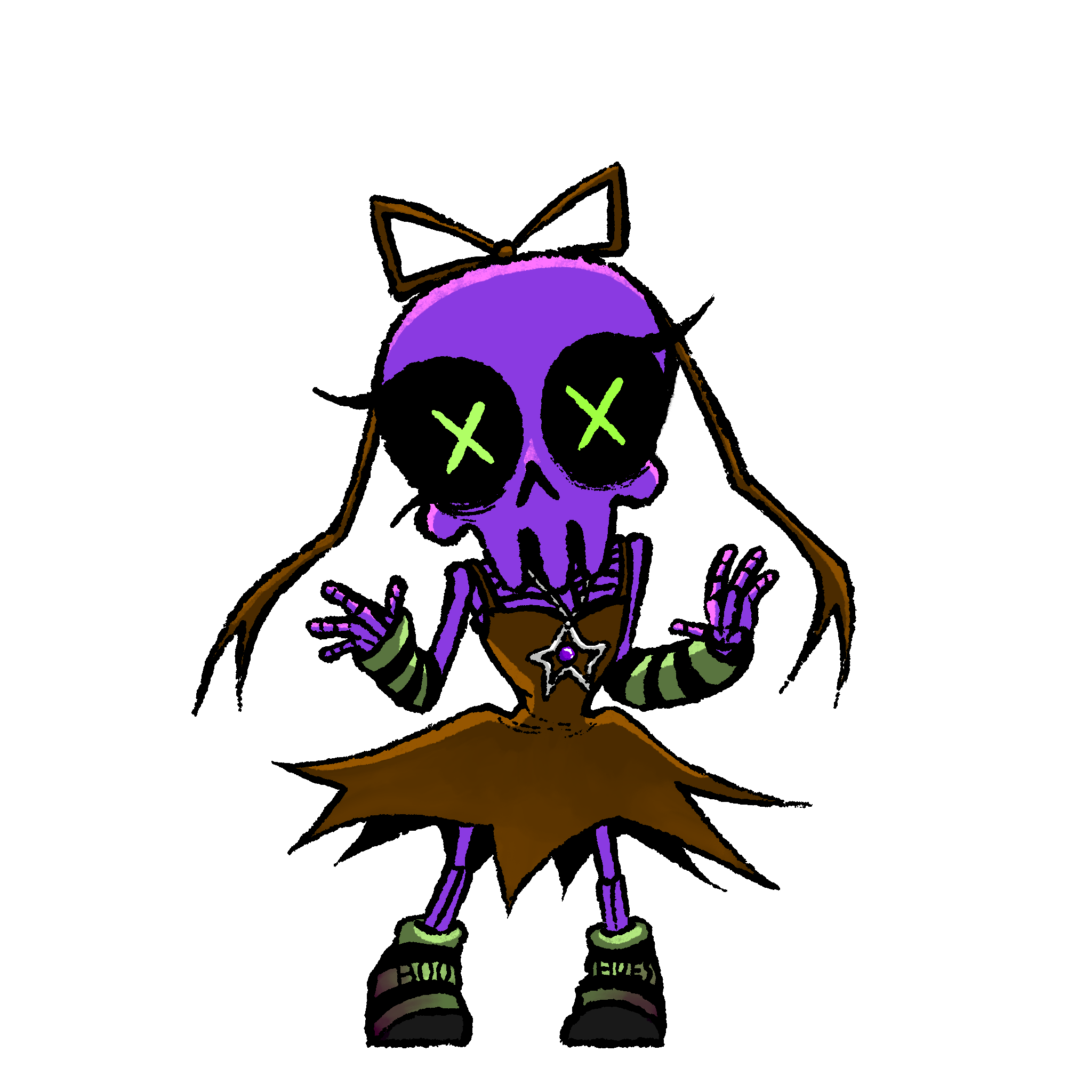 Skeleton Sticker 2.5” x 2.5”